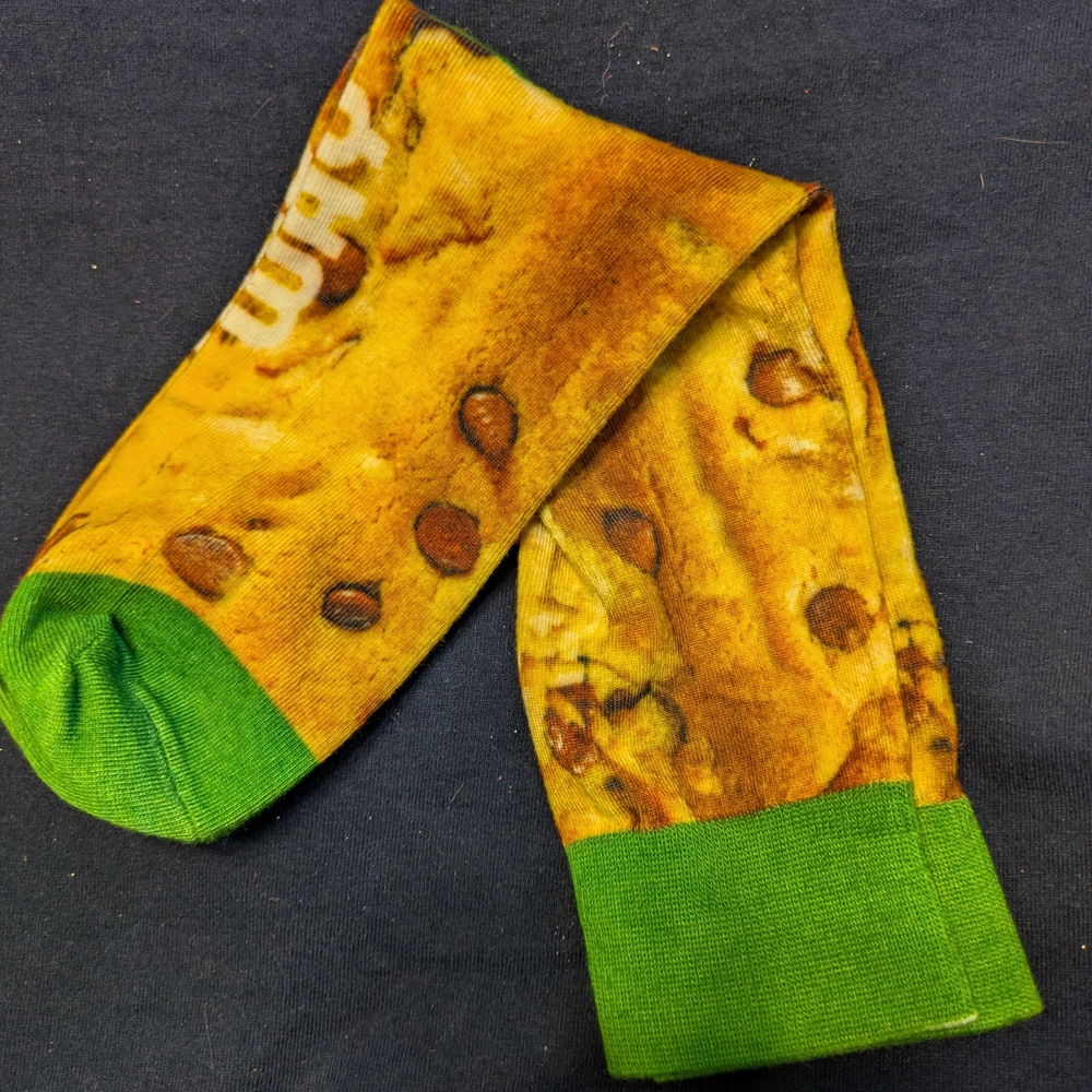 Subway Cookie Print Crew Socks